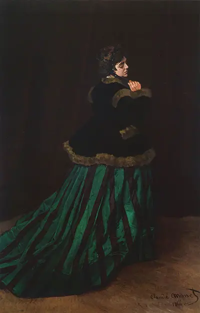 woman in a dress